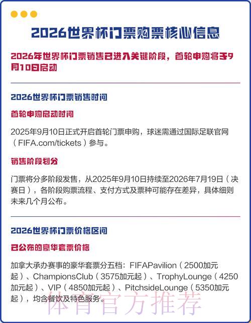 2026世界杯官方购票应用程序下载推荐